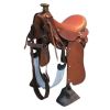 Silla de Vaquería ENLAZADORA Natural Engrasada -  Sillas para caballos