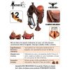 Silla de Vaquería POTENTADO Natural Engrasada -  Sillas para caballos