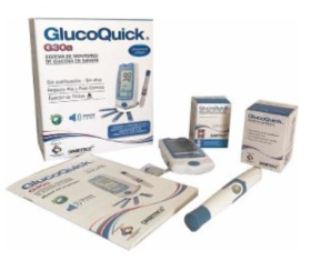 Kit Glucómetro Glucoquick G30 (incluye tirillas y lancetas) -   Instrumental Veterinario