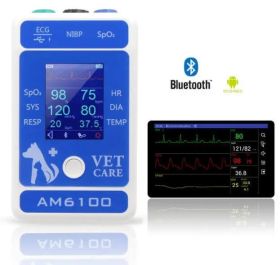 Monitor de signos vitales veterinario AM6100 con electrocardiograma -  Equipos Médicos Veterinarios