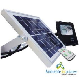 Reflector Led con Panel Solar 10 W -  Lamparas solares y calentadores
