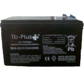 Batería Seca SLA TB-PLUS 12 V 12 A -  Plantas eléctricas