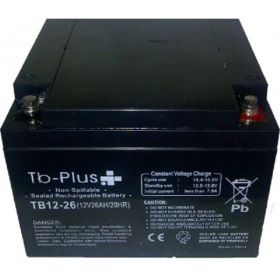 Batería Seca TB - PLUS 12 V 26 A -  Plantas eléctricas