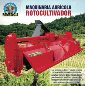 Rotocultivador Agrator (Rotovator) -  Equipos para Preparación de suelos