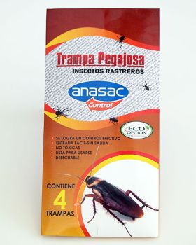 Trampa Pegajosa Cucarachas y Rastreros 72M -  Insecticidas trampas y repelentes