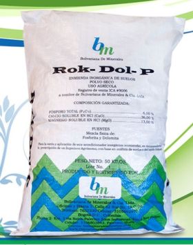 Enmienda Inorgánica de suelos ROK-DOL-P en  Agrofertas SAS ®